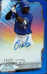 Orelvis Martinez [Blue] #OM Baseball Cards 2019 Bowman Sterling Prospect Autographs Prices