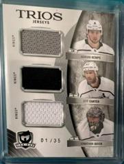 Adrian Kempe, Jeff Carter, Jonathan Quick Hockey Cards 2020 Upper Deck The Cup Trios Jersey Prices