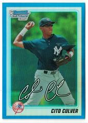 Cito Culver [Autograph Blue Refractor] #BDPP73 Baseball Cards 2010 Bowman Chrome Draft Picks & Prospects Prices
