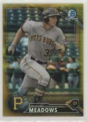 Austin Meadows [Gold] Baseball Cards 2016 Bowman Chrome National Refractors Prices