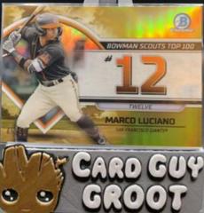 Marco Luciano [Gold] Baseball Cards 2023 Bowman Scouts Top 100 Prices