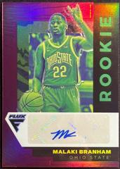 Malaki Branham #FA-MAL Basketball Cards 2022 Panini Chronicles Draft Picks Flux Rookie Autographs Prices
