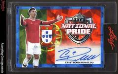 Cristiano Ronaldo [Blue Crystal] Soccer Cards 2022 Leaf Metal National Pride Autographs Prices