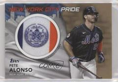 Pete Alonso [Gold] #CFP-PA Baseball Cards 2022 Topps City Flag Patch Relics Prices