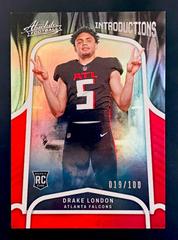 Drake London [Spectrum Red] #INT-6 Football Cards 2022 Panini Absolute Introductions Prices