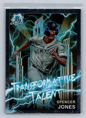 Spencer Jones #TT-16 Baseball Cards 2023 Bowman Draft Transformative Talent Prices