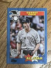 Gerrit Cole [Blue] #87AS-37 Baseball Cards 2022 Topps 1987 All Stars Prices