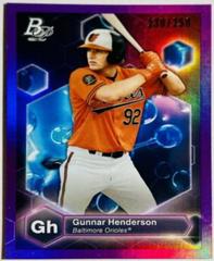 Gunnar Henderson [Purple] Baseball Cards 2022 Bowman Platinum Precious Elements Prices