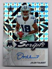 Jalen Tolbert #RS-JT Football Cards 2022 Panini Mosaic Rookie Scripts Prices