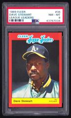 Dave Stewart Baseball Cards 1989 Fleer League Leaders Prices