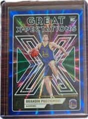 Brandin Podziemski [Blue Green] #22 Basketball Cards 2023 Panini Donruss Great X Pectations Prices