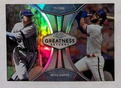 Ty Cobb, Bryce Harper [Orange Refractor] #GRE-7 Baseball Cards 2019 Topps Chrome Greatness Returns Prices