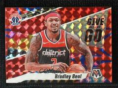 Bradley Beal [Reactive Blue] #9 Basketball Cards 2019 Panini Mosaic Give and Go Prices