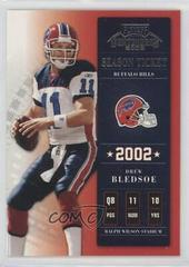 Drew Bledsoe [Sample] #1 Football Cards 2002 Playoff Contenders Prices
