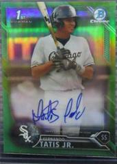 Fernando Tatis Jr. [Green Refractor] Baseball Cards 2016 Bowman Chrome Prospect Autograph Prices