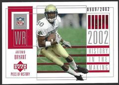 Antonio Bryant #101 Football Cards 2002 Upper Deck Piece of History Prices