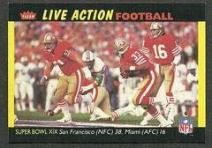 Super Bowl XIX [San Francisco vs. Miami] #83 Football Cards 1987 Fleer Team Action Prices