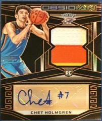 Chet Holmgren [Jersey Autograph Orange] #204 Basketball Cards 2022 Panini Obsidian Prices