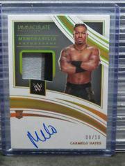 Carmelo Hayes [Memorabilia Autograph Gold] Wrestling Cards 2022 Panini Immaculate WWE Prices