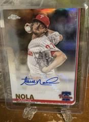 Aaron Nola [Gold Refractor] #AN Baseball Cards 2019 Topps Chrome Autographs Prices