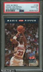 Magic on Pippen #108 Basketball Cards 1992 Skybox USA Prices