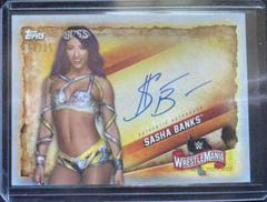 Sasha Banks [Silver] #A-SB Wrestling Cards 2020 Topps WWE Road to WrestleMania Autographs Prices