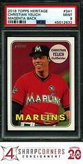 Christian Yelich [Magenta Back] #341 Baseball Cards 2018 Topps Heritage Prices