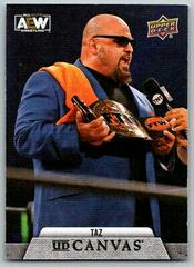 Taz Wrestling Cards 2021 Upper Deck AEW Canvas Prices
