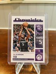 De'Aaron Fox [Purple] #1 Basketball Cards 2022 Panini Chronicles Prices