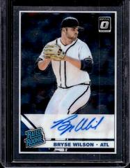 Bryse Wilson #BW Baseball Cards 2019 Panini Donruss Optic Rated Rookie Signatures Prices