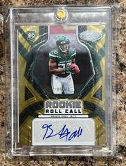 Breece Hall [Gold Etch] #RCS-BH Football Cards 2022 Panini Certified Rookie Roll Call Signatures Prices