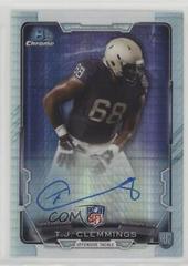 T.J. Clemmings [Prism] #RCRA-TJC Football Cards 2015 Bowman Chrome Rookie Refractor Autographs Prices