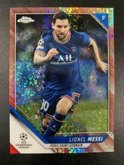 Lionel Messi [Rose Gold Refractor] Soccer Cards 2021 Topps Chrome UEFA Champions League Prices