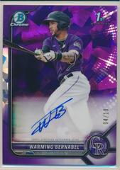 Warming Bernabel [Purple] #BSPA-WB Baseball Cards 2022 Bowman Chrome Sapphire Autographs Prices