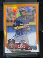 Ronald Acuna Jr. [Orange] #ASGA-RA Baseball Cards 2023 Topps Chrome Update All Star Game Autographs Prices
