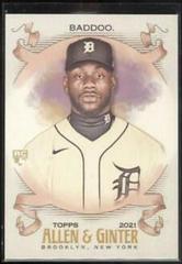 Akil Baddoo #105 Baseball Cards 2021 Topps Allen & Ginter Prices
