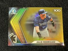 Julio Rodriguez [Gold] #BTP-3 Baseball Cards 2022 Bowman Scouts' Top 100 Prices