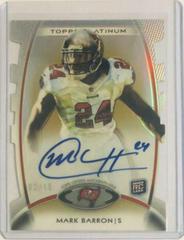 Mark Barron [Autograph Gold Refrator Die Cut] #143 Football Cards 2012 Topps Platinum Prices
