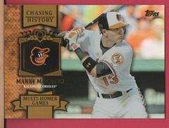 Manny Machado [Holofoil Gold] #CH-93 Baseball Cards 2013 Topps Chasing History Prices