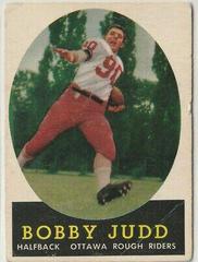 Bobby Judd Football Cards 1958 Topps CFL Prices