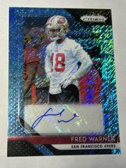 Fred Warner [Blue Shimmer] #57 Football Cards 2018 Panini Prizm Rookie Autographs Prices