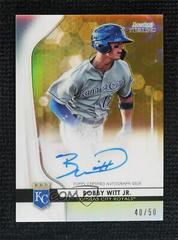 Bobby Witt Jr. [Gold Refractor] #BWJ Baseball Cards 2020 Bowman Sterling Prospect Autographs Prices