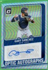 Gary Sanchez #OA-GS Baseball Cards 2021 Panini Donruss Optic Autographs Prices