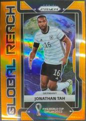 Jonathan Tah [Orange] Soccer Cards 2022 Panini Prizm World Cup Global Reach Prices