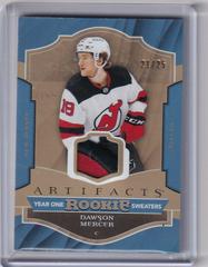 Dawson Mercer [Patch] #RS-DM Hockey Cards 2022 Upper Deck Artifacts Year One Rookie Sweaters Prices