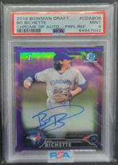 Bo Bichette [Purple Refractor] #CDA-BOB Baseball Cards 2016 Bowman Draft Chrome Picks Autographs Prices
