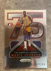 Magic Johnson Basketball Cards 2021 Panini Prizm NBA 75th Anniversary Logo Prices