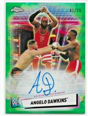 Angelo Dawkins [Green Refractor] Wrestling Cards 2021 Topps Chrome WWE Autographs Prices