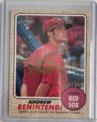 Andrew Benintendi [Red Ink] Baseball Cards 2017 Topps Heritage Real One Autographs Prices
