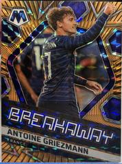 Antoine Griezmann [Orange Fluorescent] Soccer Cards 2021 Panini Mosaic Road to FIFA World Cup Breakaway Prices